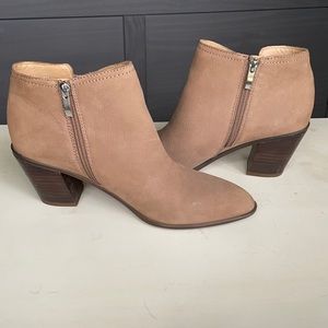 Franco Sarto Tan Leather Chelsea Boots